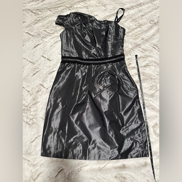 BCBGeneration Asymmetrical Pleated One Shoulder Cocktail Mini Dress - Picture 11 of 16